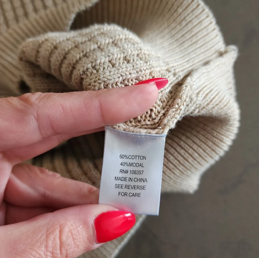 Evereve Tan Ribbed Knit Tank - Picture 3 of 4